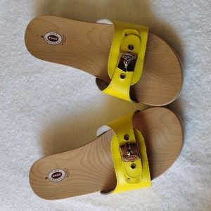 Dr. Scholls original, Neonyellow, size 8
